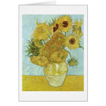 Van Gogh: Vase with Twelve Sunflowers Greeting Cards