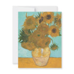 Van Gogh Vase with Twelve Sunflowers Graduation Invite