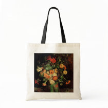 Van Gogh; Vase with Zinnias and Geraniums Canvas Bag