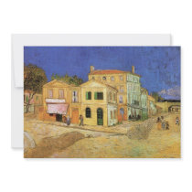 Van Gogh; Vincent's House in Arles (Yellow House) Custom Invite