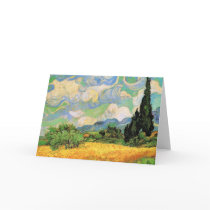 Van Gogh; Wheat Field w Cypresses at Haute Galline