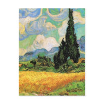 Van Gogh; Wheat Field w Cypresses at Haute Galline