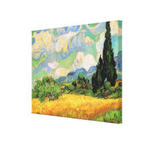 Van Gogh; Wheat Field w Cypresses at Haute Galline