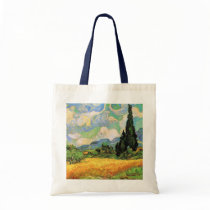 Van Gogh; Wheat Field w Cypresses at Haute Galline Canvas Bag