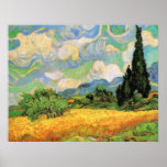 Van Gogh; Wheat Field w Cypresses at Haute Galline Print
