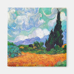 Van Gogh Wheat Field with Cypresses Fine Vintage Refrigerator Magnet