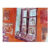 Van Gogh; Window of Vincent's Studio at the Asylum Postcards