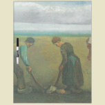 Van Gogh's Peasants or Farmers Planting Potatoes dry erase boards