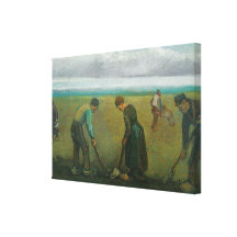 Van Gogh's Peasants or Farmers Planting Potatoes Canvas Prints