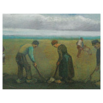 Van Gogh's Peasants or Farmers Planting Potatoes