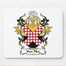 Van Nes Family Crest Mouse Pad