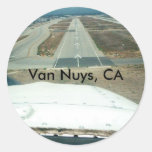 Van Nuys, CA Round Sticker