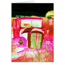 van pink greeting cards