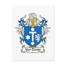 Van Zandt Family Crest Post Card