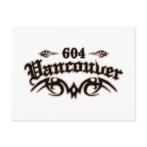 Vancouver 604 postcard