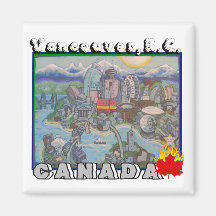 Vancouver B.C. Canada Magnet
