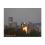 Vancouver, BC - Skyline at Dawn Post Cards