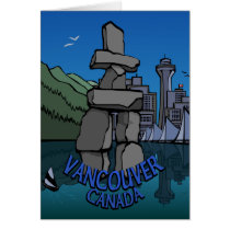 Vancouver BC Souvenir Art Cards Customized Cards