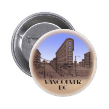 Vancouver Buttons Souvenir Buttons Gastown Art