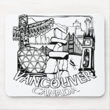 Vancouver Canada Souvenir Mousepad Vancouver Gifts