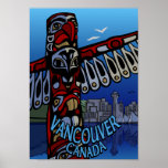 Vancouver First Nations Poster Totem Home Decor