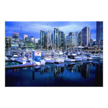 Vancouver harbour photo print