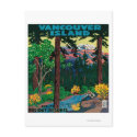 Vancouver Island Advertising Poster postcards