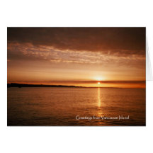 Vancouver Island Sunset Card