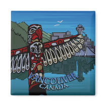 Vancouver Magnet Souvenir Magnet Buttons & Gifts