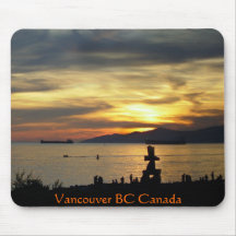 Vancouver Mousepad Souvenir Vancouver Sunset Gifts