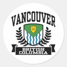 Vancouver Round Stickers