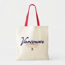 Vancouver Script Tote Bags