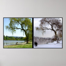Vancouver Seasons Poster Print Canada Souvenir