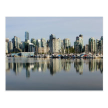 Vancouver Skyline and Reflection Postcards