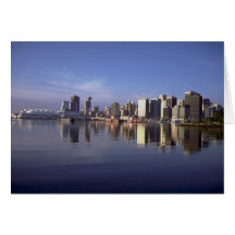 Vancouver skyline, British Columbia, Canada Card