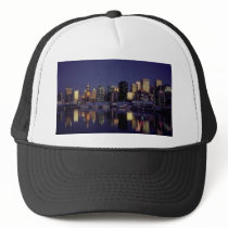Vancouver skyline, British Columbia, Canada Trucker Hats