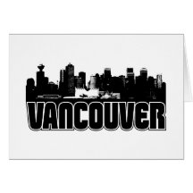 Vancouver Skyline Greeting Card