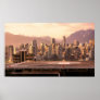 Vancouver Skyline Sunrise Panorama Poster