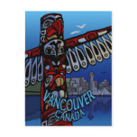 Vancouver Souvenir Postcards Totem Pole Landmarks