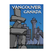 Vancouver Souvenir Postcards Totem Pole Landmarks