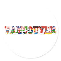 Vancouver Round Stickers