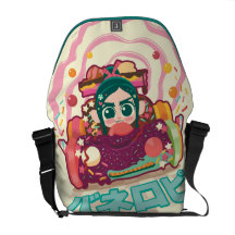 Vanellope Von Schweetz Driving Car Messenger Bags