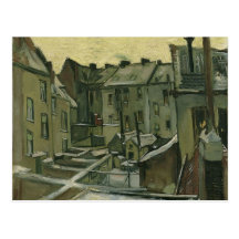 vangogh-houses seen from the back post card