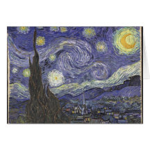 vangogh-starry night greeting cards