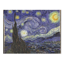 vangogh-starry night postcard
