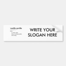 VANILLA GORILLA BUMPER STICKERS