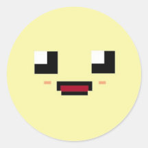 vanilla happy round sticker