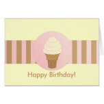 Vanilla Soft Serve Greeting Cards