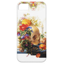 Vanitas Skull Bouquet 2 iphone 5 Barely There case iPhone 5 Cases