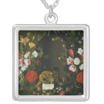 Vanitas Still Life with Flowers necklaces